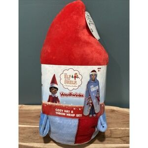 Hoodiwinks Elf On The Shelf Cozy Hat And Throw Wrap Set New Christmas Tradition